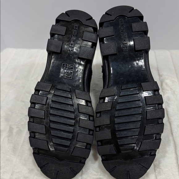 Coach Men’s CitySole Lace-Up Boot Signature Jacquard Black Size 11D NWOT - Picture 5 of 15